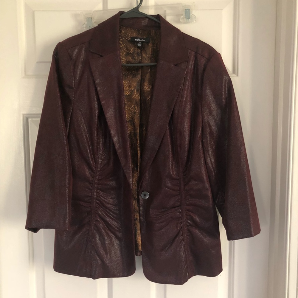 Burgundy blazer